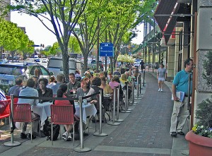 Outdoor Dining by faceless b at flickr