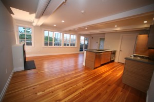 Living Room/Kitchen in Two-Bedroom Loft