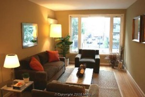 Living Room/Bedroom at 2639 15th Street NW